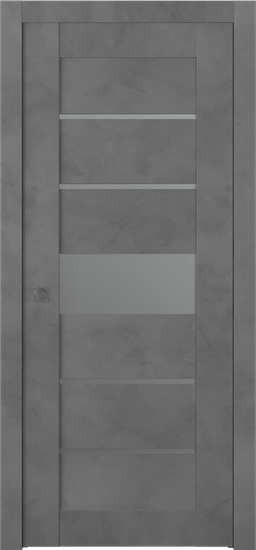 AVON 07-06 VETRO DARK URBAN POCKET BELLDINNI MODERN INTERIOR DOOR - 1