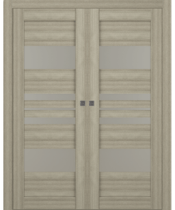 ROMI VETRO SHAMBOR DOUBLE POCKET BELLDINNI MODERN INTERIOR DOOR - 1