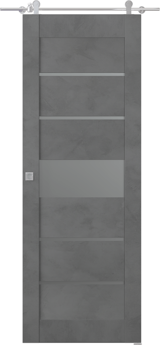 AVON 07-06 VETRO DARK URBAN BARN BELLDINNI MODERN INTERIOR DOOR - 1