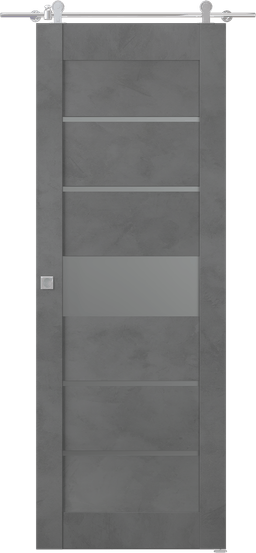 AVON 07-06 VETRO DARK URBAN BARN BELLDINNI MODERN INTERIOR DOOR - 1