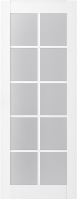 PALLADIO 10 LITE VETRO BIANCO NOBLE BARN BELLDINNI MODERN INTERIOR DOOR - 2