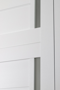 ESTA VETRO BIANCO NOBLE DOUBLE BARN BELLDINNI MODERN INTERIOR DOOR - 3
