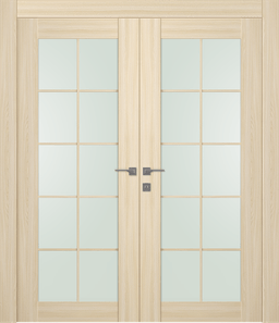 AVON 10 LITE VETRO LOIRE ASH DOUBLE BELLDINNI MODERN INTERIOR DOOR - 1