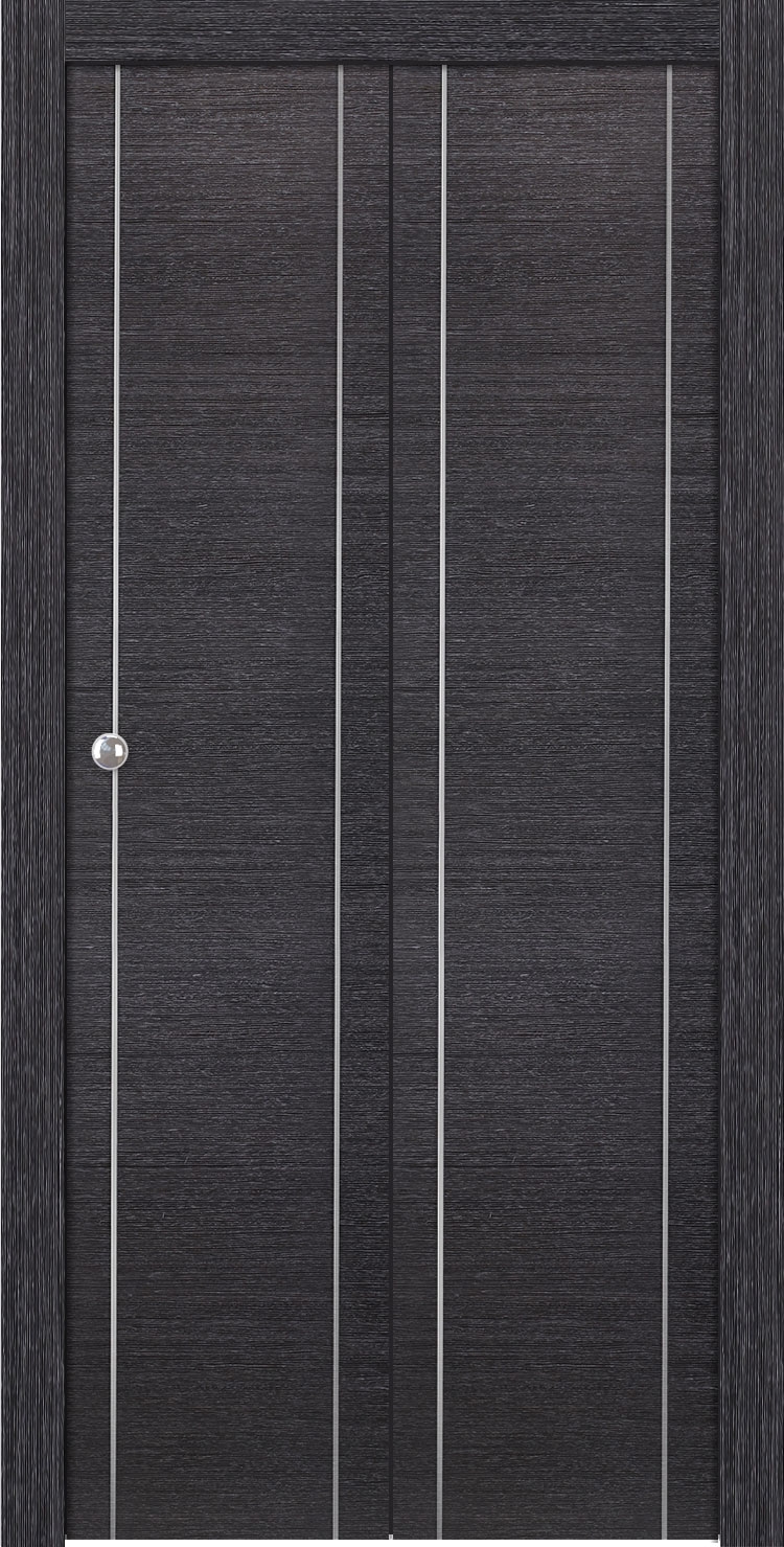 AVANTI 2U BLACK APRICOT BI-FOLD BELLDINNI MODERN INTERIOR DOOR - 1
