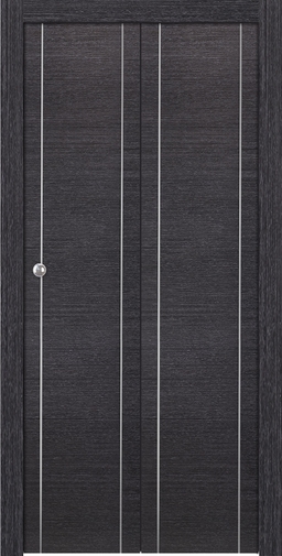 AVANTI 2U BLACK APRICOT BI-FOLD BELLDINNI MODERN INTERIOR DOOR - 1