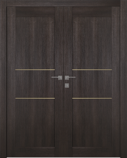 AVON 07 2H GOLD VERALINGA OAK DOUBLE BELLDINNI MODERN INTERIOR DOOR - 1