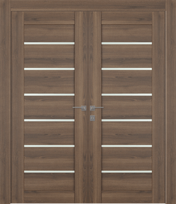 AVON 07-02 VETRO PECAN NUTWOOD CLOSET DOORS BELLDINNI MODERN INTERIOR DOOR - 1