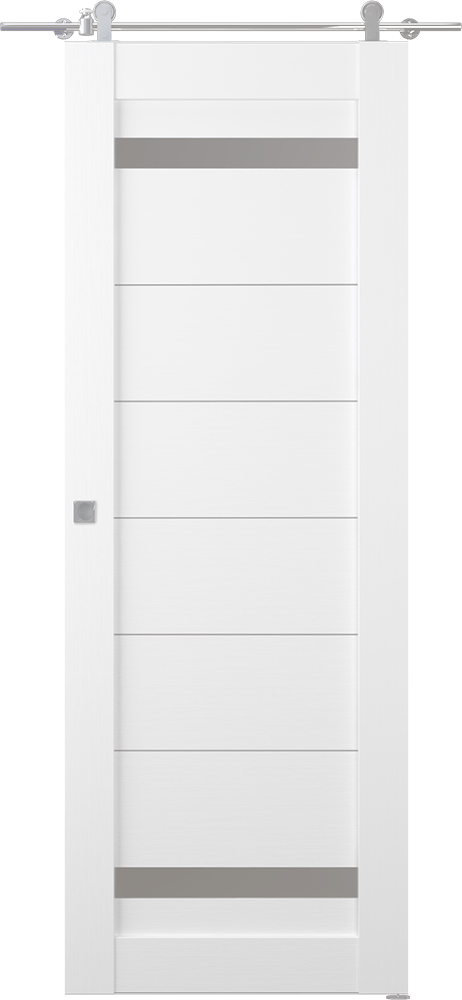 PERLA VETRO BIANCO NOBLE BARN BELLDINNI MODERN INTERIOR DOOR - 1