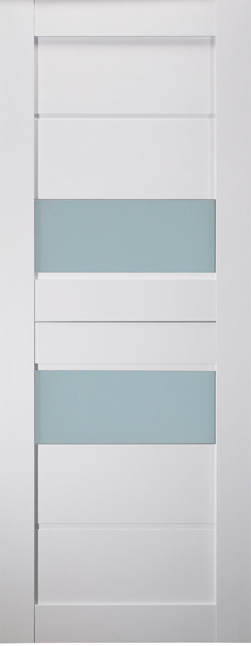 DESSA VETRO BIANCO NOBLE SLAB BELLDINNI MODERN INTERIOR DOOR - 1