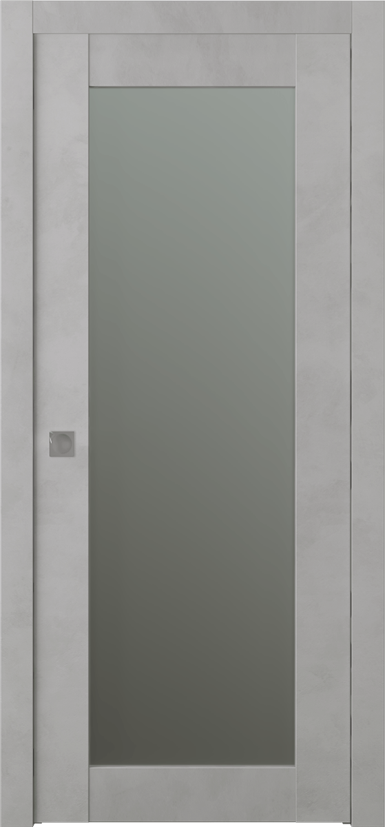 AVON 207 VETRO LIGHT URBAN POCKET BELLDINNI MODERN INTERIOR DOOR - 1