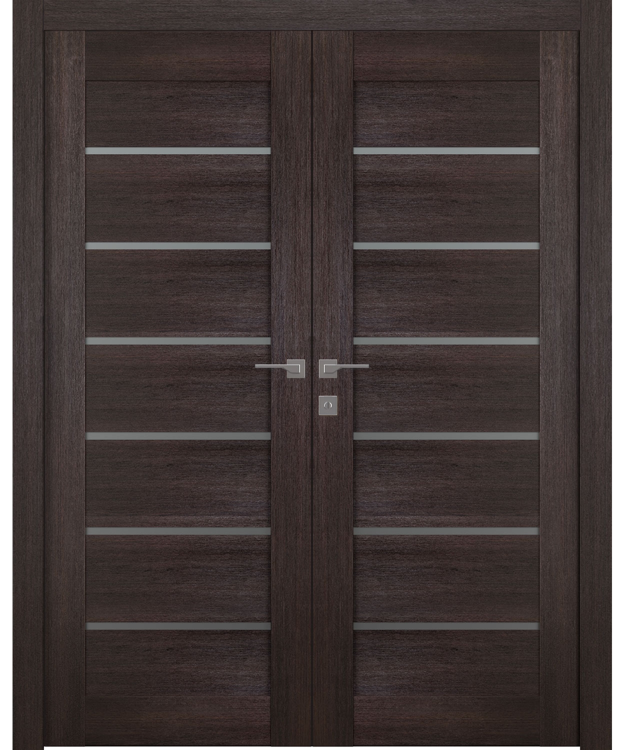 AVON 07-02 VETRO VERALINGA OAK DOUBLE BELLDINNI MODERN INTERIOR DOOR - 1