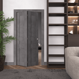 AVON 07 2R DARK URBAN BI-FOLD BELLDINNI MODERN INTERIOR DOOR - 2