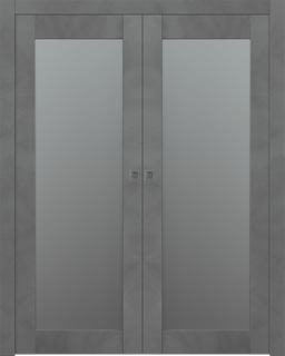 AVON 207 VETRO DARK URBAN DOUBLE POCKET BELLDINNI MODERN INTERIOR DOOR - 1