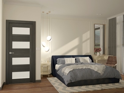 DELLA VETRO GRAY OAK DOUBLE BELLDINNI MODERN INTERIOR DOOR - 11