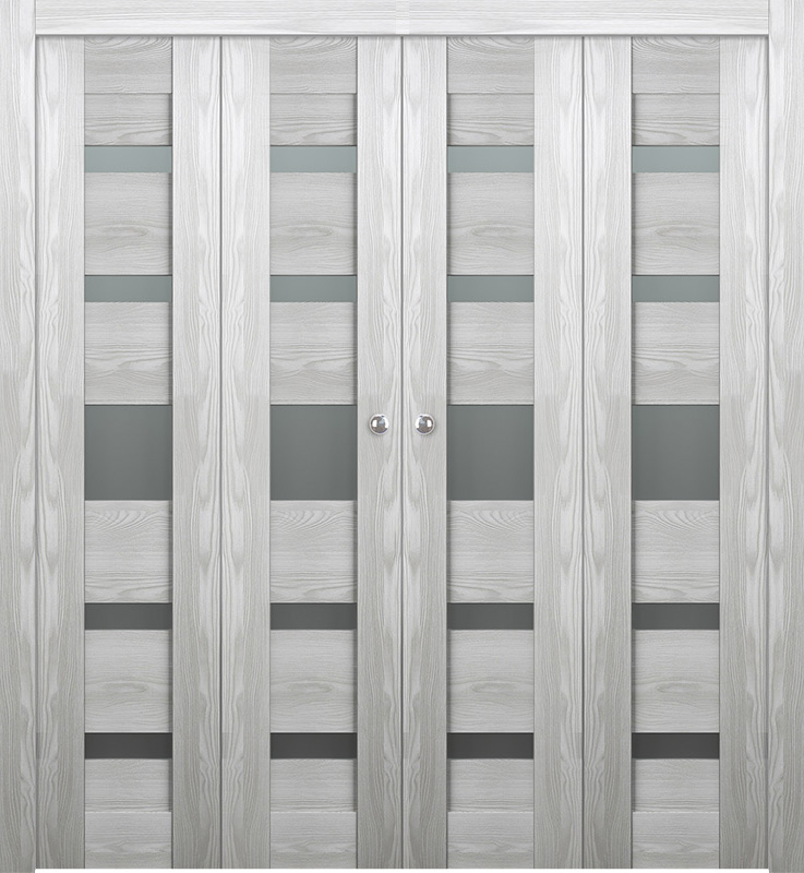 AVON 07-05 VETRO RIBEIRA ASH DOUBLE BI-FOLD BELLDINNI MODERN INTERIOR DOOR - 1