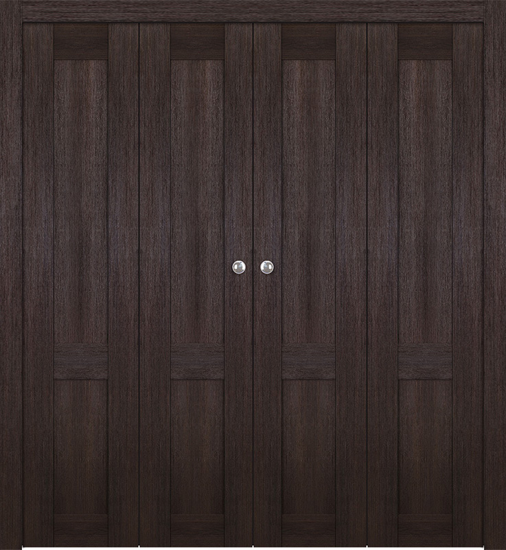 AVON 07 R VERALINGA OAK DOUBLE BI-FOLD BELLDINNI MODERN INTERIOR DOOR - 1