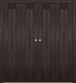 AVON 07 R VERALINGA OAK DOUBLE BI-FOLD BELLDINNI MODERN INTERIOR DOOR - 1