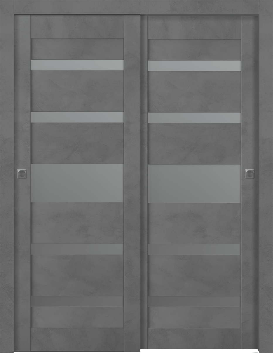 AVON 07-05 VETRO DARK URBAN BYPASS BELLDINNI MODERN INTERIOR DOOR - 1