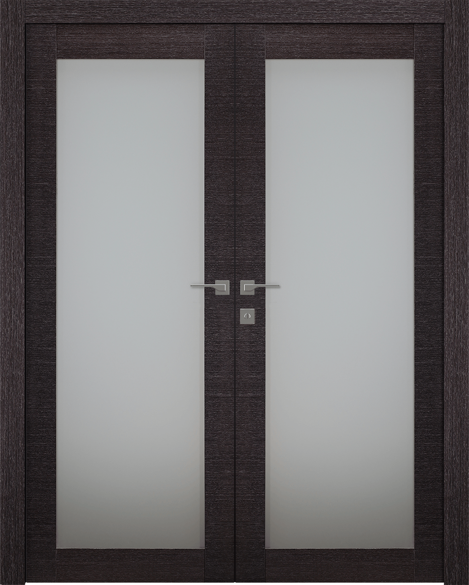 AVANTI 207 VETRO BLACK APRICOT CLOSET BELLDINNI MODERN INTERIOR DOOR - 1