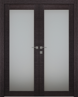 AVANTI 207 VETRO BLACK APRICOT CLOSET BELLDINNI MODERN INTERIOR DOOR - 1