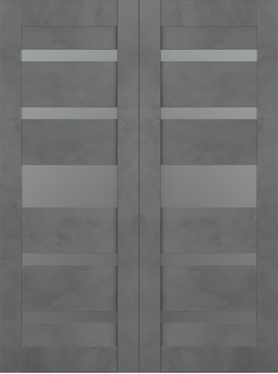 AVON 07-05 VETRO DARK URBAN BYPASS BELLDINNI MODERN INTERIOR DOOR - 2