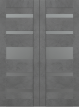 AVON 07-05 VETRO DARK URBAN BYPASS BELLDINNI MODERN INTERIOR DOOR - 2