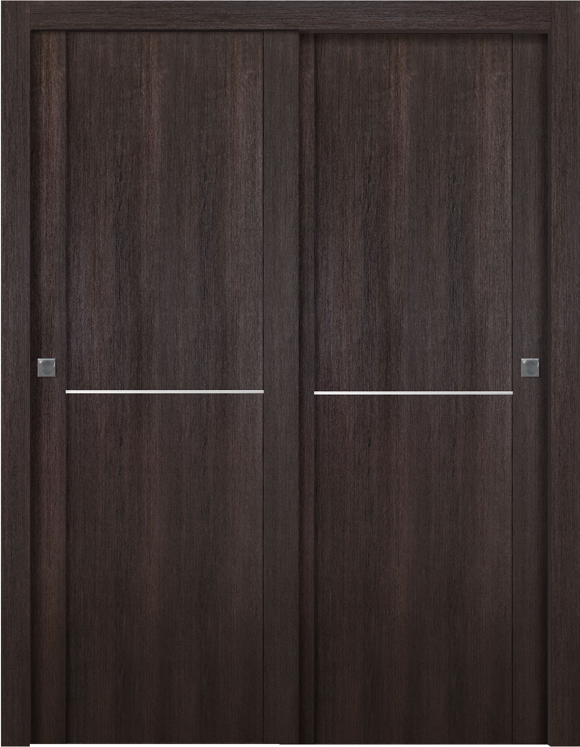 AVON 01 1H VERALINGA OAK BYPASS DOORS BELLDINNI MODERN INTERIOR DOOR - 1