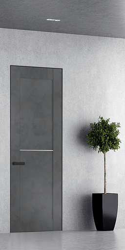 AVON 07 1H DARK URBAN DOUBLE INVISIBLE METAL FRAME BELLDINNI MODERN INTERIOR DOOR - 1