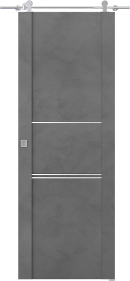 AVON 01 3H DARK URBAN BARN BELLDINNI MODERN INTERIOR DOOR - 1