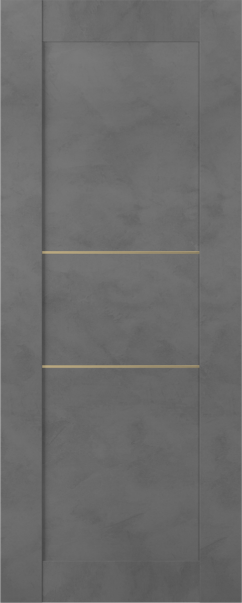 AVON 07 2H GOLD DARK URBAN SLAB BELLDINNI MODERN INTERIOR DOOR - 1