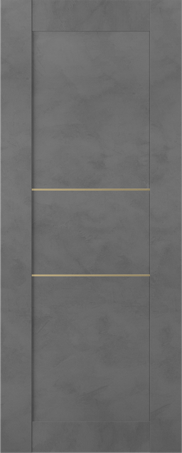 AVON 07 2H GOLD DARK URBAN SLAB BELLDINNI MODERN INTERIOR DOOR - 1
