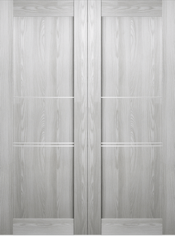 AVON 07 3H RIBEIRA ASH DOUBLE BARN BELLDINNI MODERN INTERIOR DOOR - 2