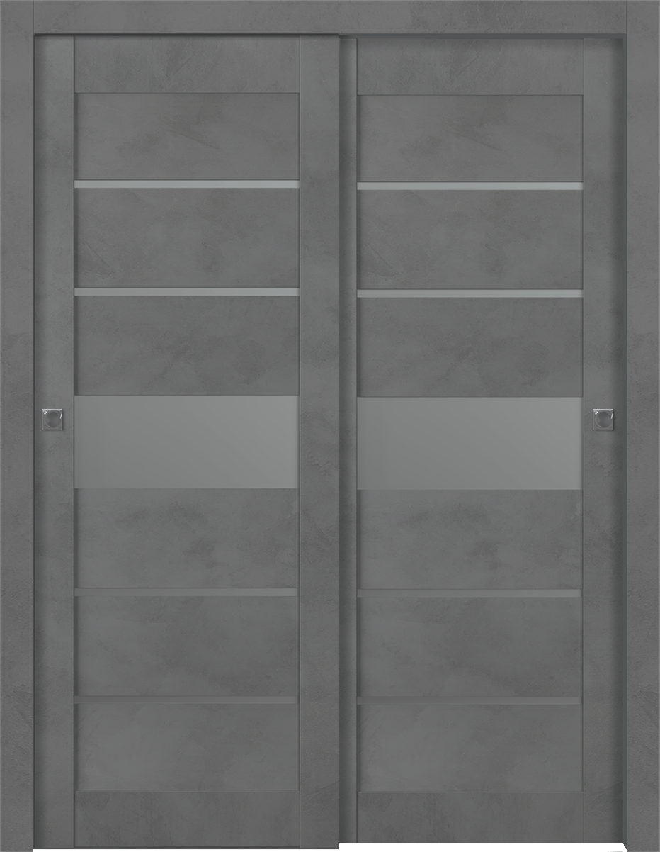 AVON 07-06 VETRO DARK URBAN BYPASS BELLDINNI MODERN INTERIOR DOOR - 1