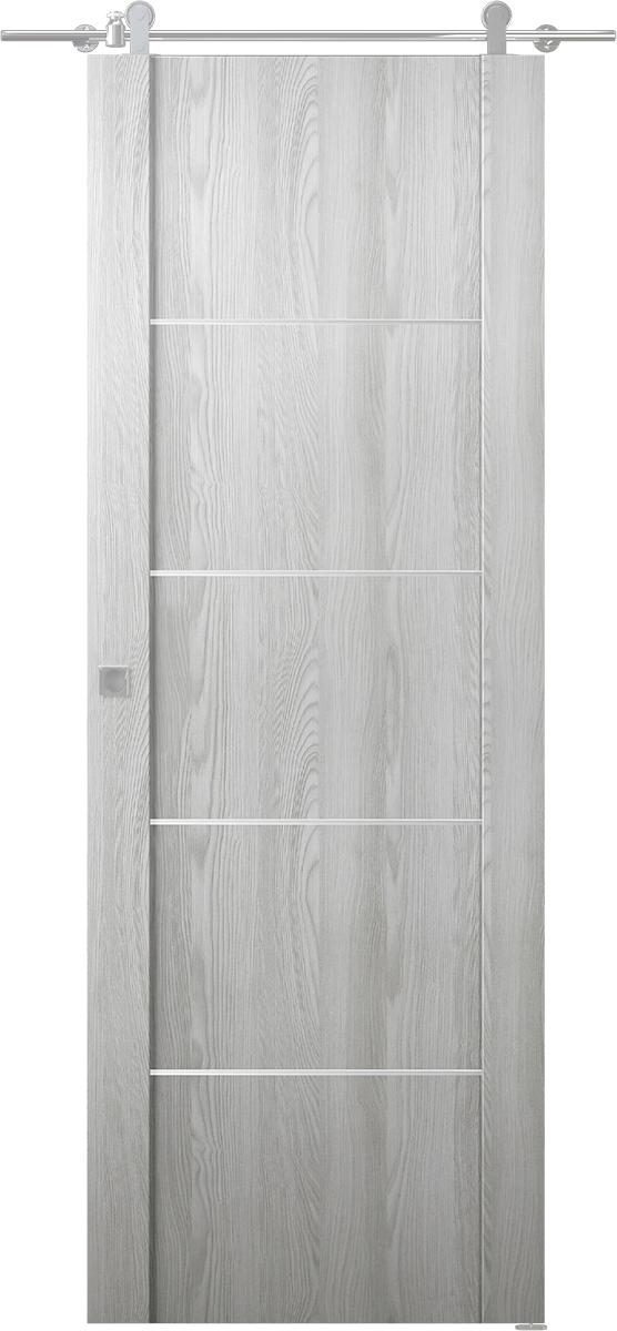 AVON 01 4H RIBEIRA ASH DOUBLE BARN BELLDINNI MODERN INTERIOR DOOR - 1