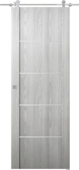 AVON 01 4H RIBEIRA ASH DOUBLE BARN BELLDINNI MODERN INTERIOR DOOR - 1