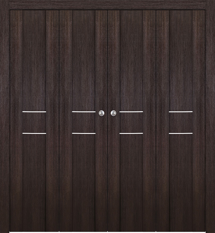 AVON 01 2HN GOLD VERALINGA OAK DOUBLE BI-FOLD BELLDINNI MODERN INTERIOR DOOR - 1