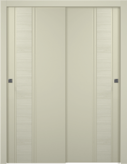 TWINWOOD 1 IVORY BYPASS BELLDINNI MODERN INTERIOR DOOR - 1