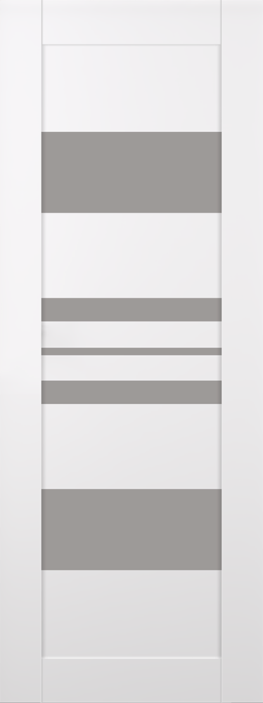 ROMI VETRO SNOW WHITE SLAB BELLDINNI MODERN INTERIOR DOOR - 1