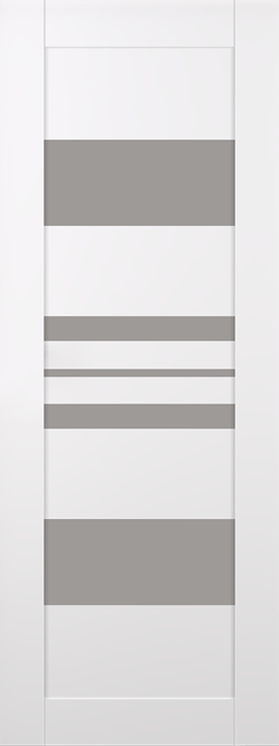 ROMI VETRO SNOW WHITE SLAB BELLDINNI MODERN INTERIOR DOOR - 1