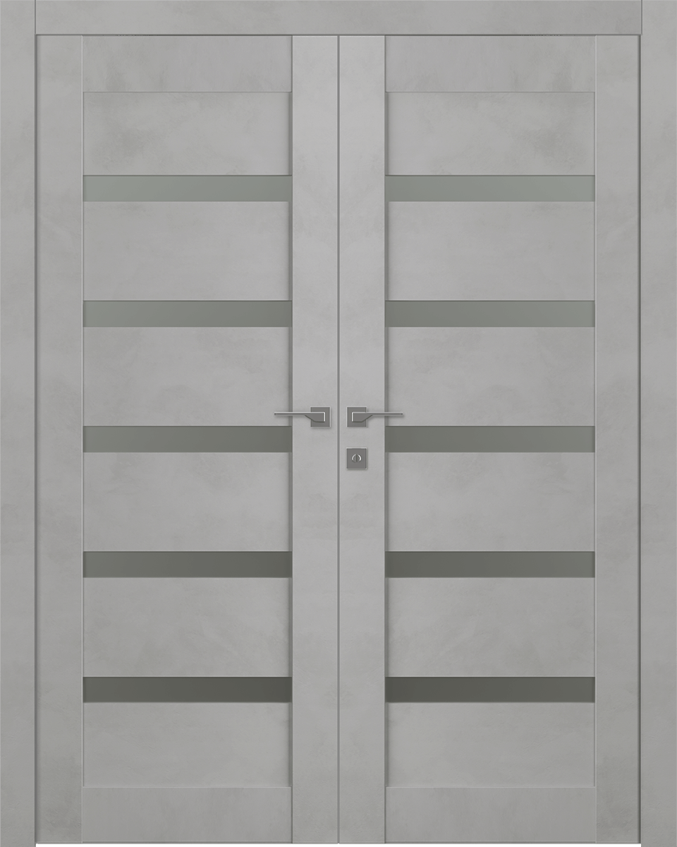 AVON 07-04 VETRO LIGHT URBAN DOUBLE BELLDINNI MODERN INTERIOR DOOR - 1
