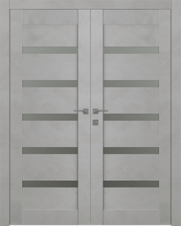 AVON 07-04 VETRO LIGHT URBAN DOUBLE BELLDINNI MODERN INTERIOR DOOR - 1