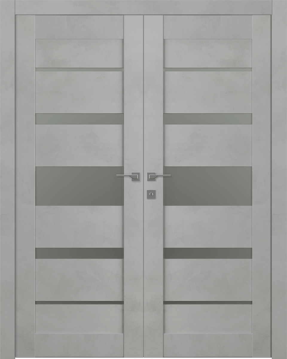 AVON 07-03 VETRO LIGHT URBAN DOUBLE BELLDINNI MODERN INTERIOR DOOR - 1