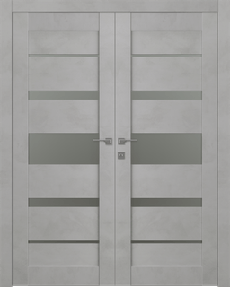 AVON 07-03 VETRO LIGHT URBAN DOUBLE BELLDINNI MODERN INTERIOR DOOR - 1