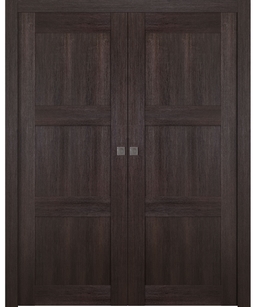 AVON 07 2RN VERALINGA OAK DOUBLE POCKET BELLDINNI MODERN INTERIOR DOOR - 1