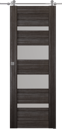 MIRELLA VETRO GRAY OAK BARN BELLDINNI MODERN INTERIOR DOOR - 1