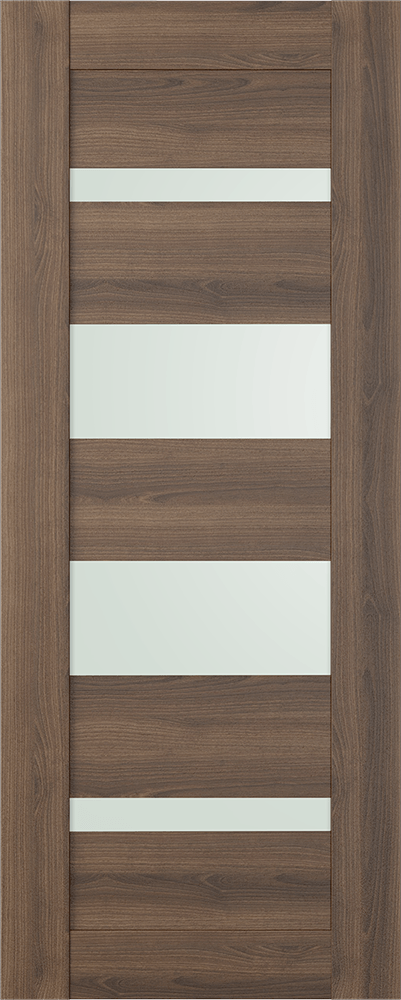 AVON 07-01 VETRO PECAN NUTWOOD SLAB DOORS BELLDINNI MODERN INTERIOR DOOR - 1