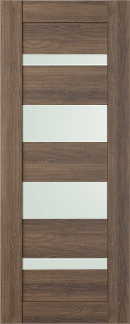 AVON 07-01 VETRO PECAN NUTWOOD SLAB DOORS BELLDINNI MODERN INTERIOR DOOR - 1