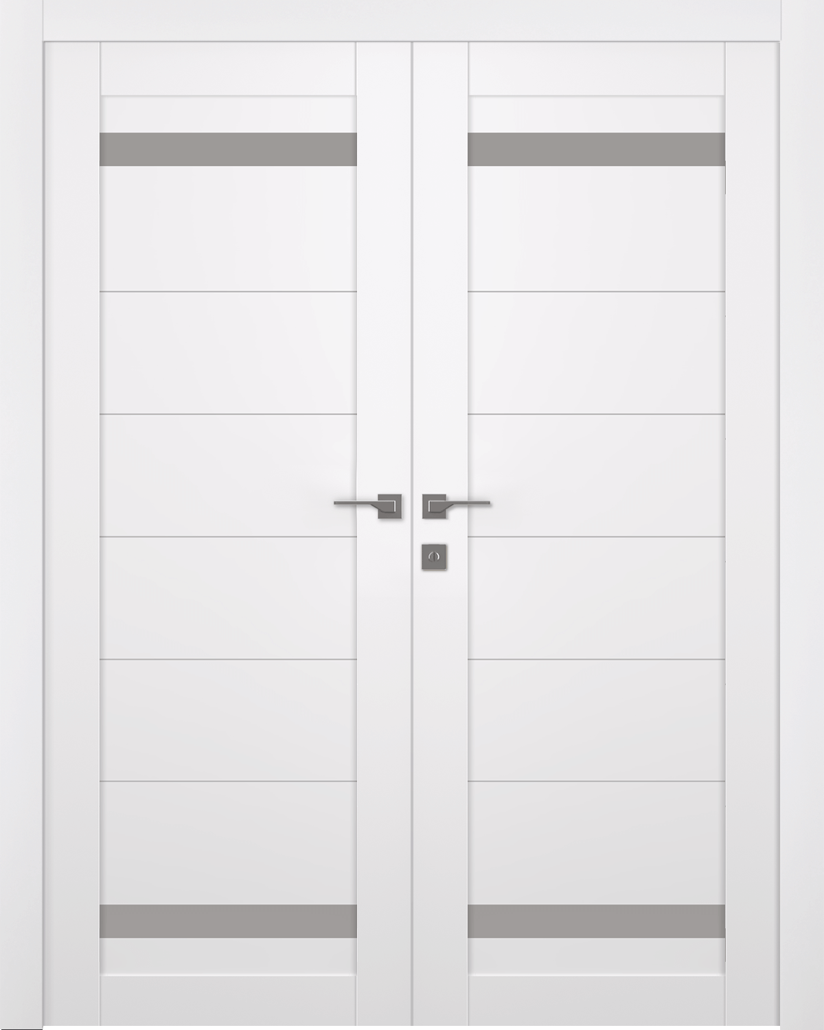 PERLA VETRO SNOW WHITE CLOSET BELLDINNI MODERN INTERIOR DOOR - 1