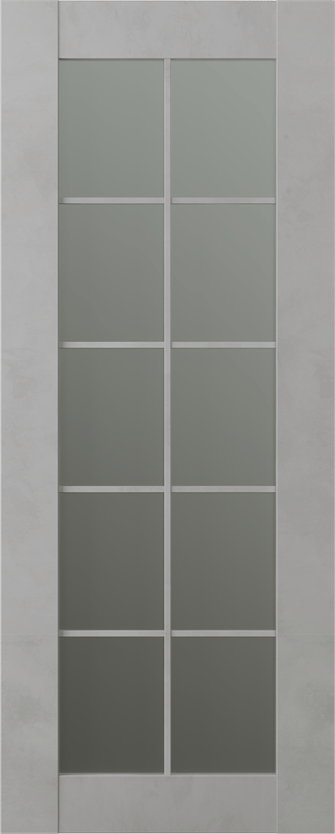 AVON 10 LITE VETRO LIGHT URBAN SLAB BELLDINNI MODERN INTERIOR DOOR - 1