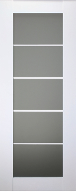 SMART PRO 5 LITE VETRO POLAR WHITE SLAB BELLDINNI MODERN INTERIOR DOOR - 2